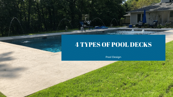 Pool decks on a custom concrete pool in Iowa City, Iowa built by Splash Pool & Spa